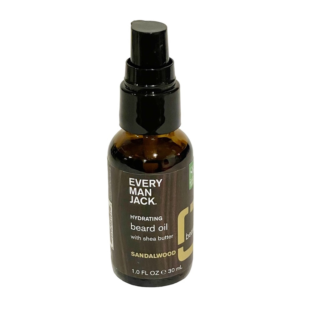 Every Man Jack Beard Oil Hydrating Sandalwood‎ Scent Shea Butter 1 Fl Ounce